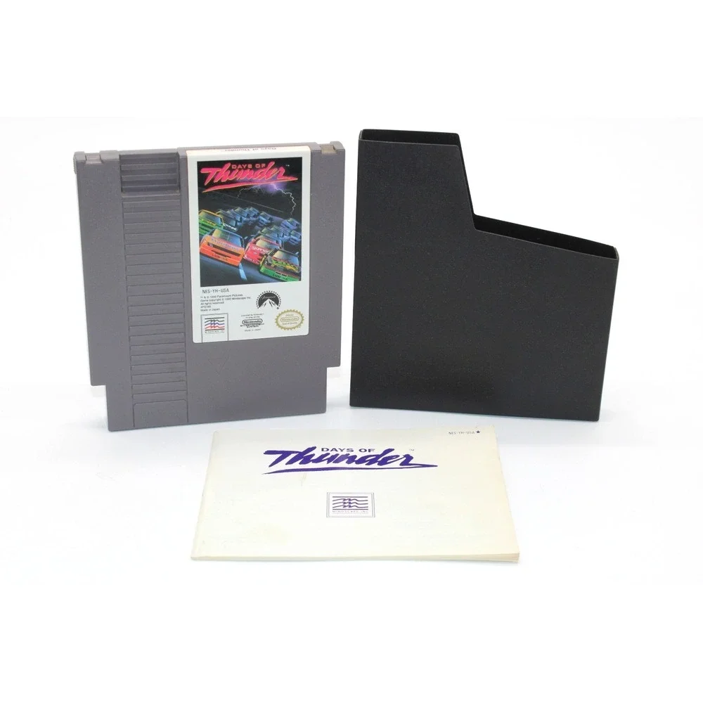 NES Days of Thunder (1990) Nintendo Entertainment System Game, Manual & Sleeve